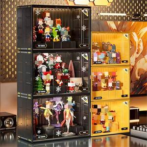Large Capacity Blind Box Storage <strong>Display</strong> Box Transparent Dust-Proof Bubble Mart Hand-Made Modern Office PP Doll Storage Box - Product Image 1