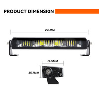 Barre lumineuse LED tout-terrain de 9 pouces, nouveau design, éclairage de travail LED pour toit 4x4, camion, VTT, UTV, éclairage de conduite LED