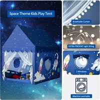 Maibeibi Tente de jeu confortable pour enfants Playhouse Boys Toddler Large Play House Spaceship Tent