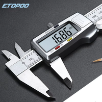 Outil de mesure de haute qualité, calibre numérique en acier inoxydable 0-150 mm/200 mm/300 mm, instrument de mesure, calibre à vernier en plastique