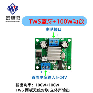 Módulo de Altavoz TWS Hongwei Micro de 100 W, Receptor, Placa Amplificadora TPA3116, Conexión Estéreo Inalámbrica - Product Image 4
