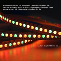 Tira de Luces LED RGB Direccionables por IP, 5V, 5m, 144 LED WS2812B, 5050 SMD