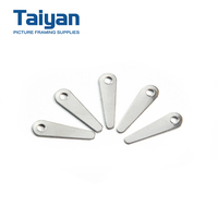 Clips pivotants professionnels en fer argenté à un seul trou pour cadres photo, supports de fixation pour dos de cadre photo en bois, pièces de quincaillerie