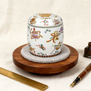 Toptan bebek dayanıklı renkli hazine çin Feng Shui şanslı sembol emaye seramik Urn renkli anıt külleri - Product Image 5