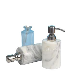 Ensemble de salle de bain moderne en marbre naturel Arabescato de luxe élégant et de haute qualité pour la décoration de la maison, du bureau et du salon - Product Image 5