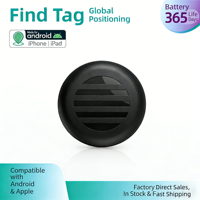E02 Kompatibel dengan Sistem IOS Android Global Smart untuk Pelacak GPS Gantungan Kunci Plastik Tag Hewan Peliharaan Anjing Dompet Barang Hilang Lithium