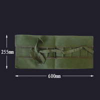 Rouleau à outils en toile à 10 poches pour outils de bonsaï, sac à outils, trousse à outils
