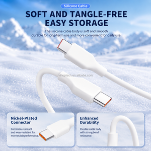 สายชาร์จเร็วแบบซิลิโคน 1.5 เมตร 3A Type-C รองรับ PD60W ใช้ได้กับ <span class=keywords><strong>IOS</strong></span> กล้อง และหูฟัง ขายส่ง - Product Image 6
