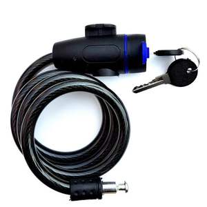 Serrure à câble pour <span class=keywords><strong>porte</strong></span> pliante en acier inoxydable, serrure à clé, cadenas pour scooter - Product Image 1