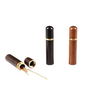 Porte-cure-dents de poche personnalisable avec logo, étui en bois portable de haute qualité pour les voyages d'affaires - Product Image 2