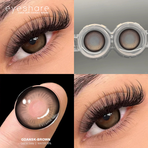 Lentilles de contact cosmétiques Eyeshare GDANSK Series Brown, lentilles de contact annuelles, lentilles de maquillage, lentilles de contact bleues - Product Image 3