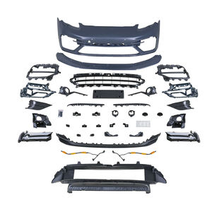 Nuevo 2009-2013 para <span class=keywords><strong>Turbo</strong></span> <span class=keywords><strong>S</strong></span> Parachoques delantero Mejorado Bolt-On Sin pintar Negro - Product Image 1