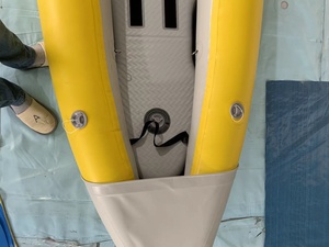 เรือ PVC เป่าลม2คนเรือตกปลาในแม่น้ำตะเข็บสองชั้นพับได้เรือคายัค3.1-4เมตรและแม่น้ำมีบริการ OEM - Product Image 4