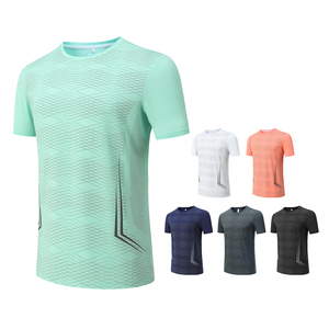 เสื้อยืดแขนสั้นทรงสลิมฟิต แห้งเร็ว สำหรับผู้ชาย เหมาะสำหรับวิ่งออกกำลังกาย เล่นกีฬา ฟิตเนส เสริมสร้างกล้ามเนื้อ - Product Image 2