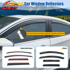 Pour Nissan Murano 15-24, 4 déflecteurs de vitres latérales en acrylique - Intégrés au profil de la fenêtre - Product Image 2