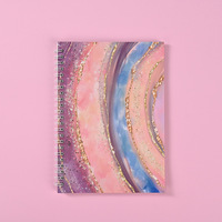 Petit livre de compte d'étudiant créatif simple et frais Double face Sky Design A5 couverture en papier pour cahier à spirale pour les marques en ligne