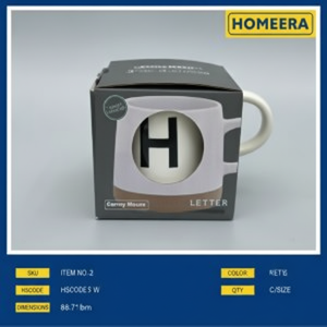 Commercio all'ingrosso 420ml tazza in porcellana a doppia parete con confezione regalo 32 pz/Carton in stile tazze in ceramica per caffetterie 12oz - Product Image 1