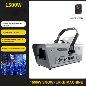 1500W alto rendimiento LED copo de nieve fabricante DMX512 RGB remoto inalámbrico IP65 escenario atmósfera efecto nieve máquina - Product Image 3