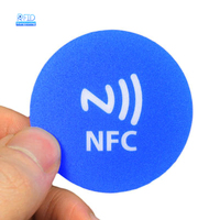Etiqueta nfc de 13,56 mhz, RFID, impresión a color, a prueba de agua, precio