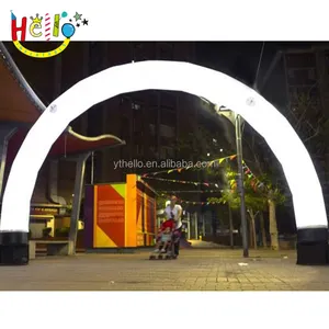 Arc d'attractions d'événement de lumière gonflable d'entrée menée géante extérieure d'intérieur