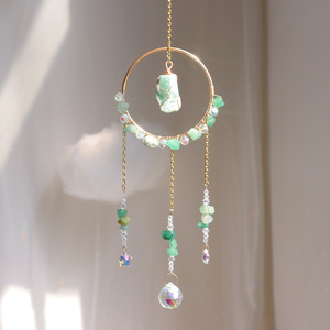 Feng Shui Design Style fête des mères <span class=keywords><strong>carillon</strong></span> éolien en cristal et attracteur de lumière du soleil décorations de pendentif en cristal de gravier naturel - Product Image 5