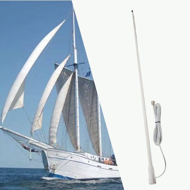 Ready to Use 156-163mhz VHF Marine Boat Antenna with Nylon Mount MA-F02AB OEM