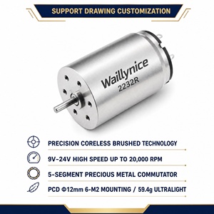 <span class=keywords><strong>Moteur</strong></span> CC sans balais Waillynice 2232R 22mm 9V 12V 24V 10090RPM pour machine à tatouer rotative, stylo, servo RC - Product Image 1