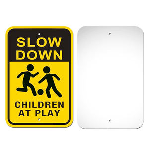 لافتة تحذير للسلامة على الطرق للأطفال عالية الوضوح، لافتة تحذيرية بألوان جذابة مصنوعة من الألومنيوم - Product Image 3