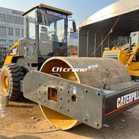 Compacteur vibratoire routier Caterpillar CS-683E de 20 tonnes d'occasion certifié EPA avec pompe principale homologuée CE