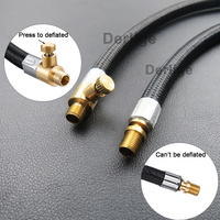 Adaptateur de tuyau de gonfleur de pneu pour vis à visser convertir pour verrouiller la connexion, verrouillage de Valve de pneu Schrader sur mandrin à Air avec tuyau à Air