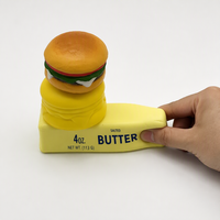 Jouet anti-stress en mousse PU à remontée lente, en forme de hamburger au beurre, mignon et souple