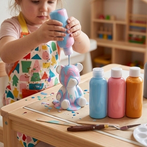 Pintura Acrílica al por Mayor Personalizable, No Tóxica, 1000 ml, Colores Personalizados, para Vidrio, Lienzo, Papel, Arte DIY para Niños, Bricolaje Fluido - Product Image 5