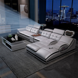 European Luxury Home Couches and <strong>Sofas</strong> <strong>Bed</strong> Modern Reclining Corner American Style Genuine Leather Sectional <strong>Sofa</strong> With Storage - Product Image 2