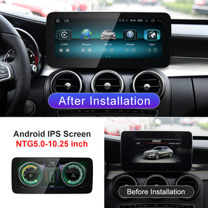 STWEI 2026 ชุดมัลติมีเดียไร้สายสำหรับรถยนต์ ระบบ Android AUTO CarPlay หน้าจอ 12.3 นิ้ว สำหรับรถยนต์ Mercedes Benz C Class GLC W205 S205 - Product Image 4