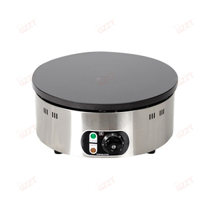 Crêpière électrique à gaz commerciale faisant la machine 40 cm de diamètre <span class=keywords><strong>France</strong></span> crêpière électrique avec épandeur en bois - Product Image 4