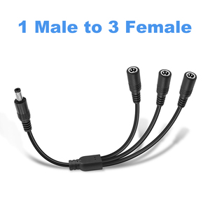 ESANN 1 Erkek - 2 Dişi 3 Dişi 22AWG DC 5525 5521 Güç Konektörü Elektronik Özel Erkek Dişi Uzatma Kablosu - Product Image 2