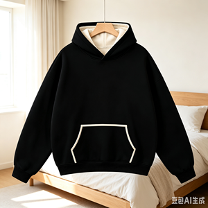 Sweat à capuche homme oversize en molleton 100 % polyester de haute qualité, motif araignée 3D en relief, manches longues, collection hiver 2026 - Product Image 4