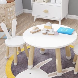 Solid Wood Kids <b>Study</b> <b>Desk</b> And Chair Set Minimalist Design Durable For Children's Room - Product Image 3