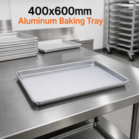 Plaque de cuisson en aluminium en gros 400x600mm, épaisseur 1,4mm, plateau personnalisé pour boulangerie commerciale