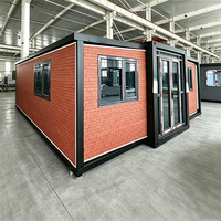 Maison conteneur extensible à double aile 20 pieds – Installation rapide, bureau de chantier et hébergement préfabriqués