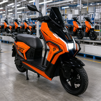 Skuter Listrik Urban Delivery Motor 3000W Roda 12 Inci Rem Cakram Ganda Baterai Lithium Lead Acid Rak Belakang Lampu LED