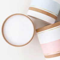 Tube en carton biodégradable boîtes à bougies personnalisées cadeau de luxe avec emballage logo