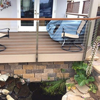 Rampe latérale HIMOWAY pour terrasse extérieure, balustrade et main courante