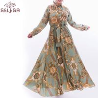 Baju Kurung Modern Muslimah Lengan Panjang Aplikasi Pink Desain Renda Elegan Gaun Daster Jilbab Modern
