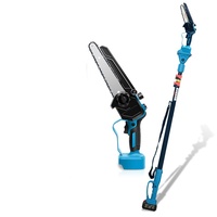 Kit de sécateur télescopique DIY pour élagage en hauteur de 2 mètres, avec 2 batteries au lithium, tige d'extension et moteur sans balais