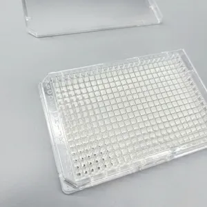 384 Well PS Tissue Culture Treated Clear Plates Flat Bottom With Lid