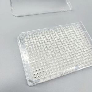 Placas Transparentes de Cultivo de Tejidos de PP de <span class=keywords><strong>384</strong></span> Pocillos con Fondo Plano y Tapa, Tratamiento de Superficie TC/NOT TC, Libres de DNase/RNase, JYB-<span class=keywords><strong>CP</strong></span>-384C - Product Image 1