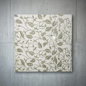 Carreaux muraux décoratifs intérieurs de designer, polis, doré argenté, troisième cuisson, 300x600mm (12x24 pouces) - Product Image 3