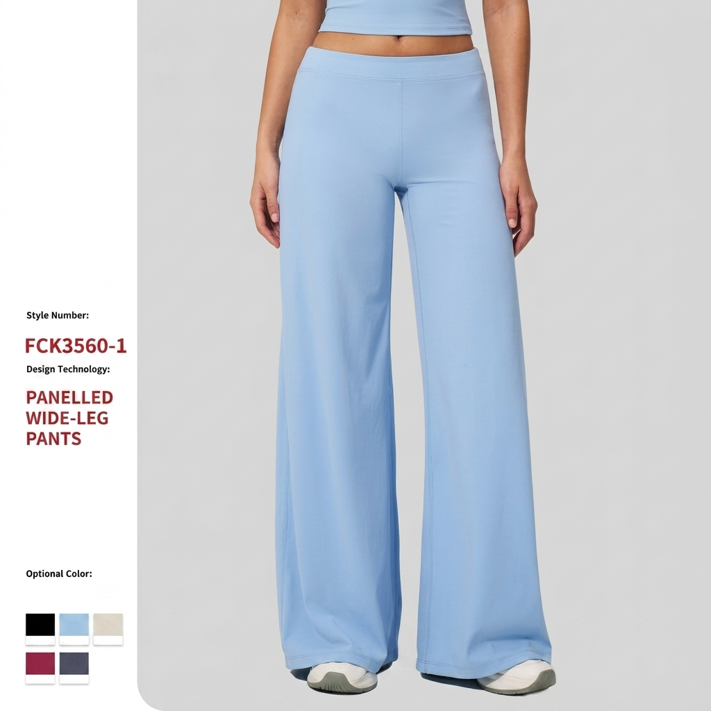 High Wide-Leg Yoga Pants for Women Loose-Fit Brushed Straight-Leg Sports Fitness Leggings Four-Way Stretch Peach-Shaped