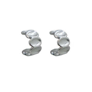 Pendientes de Moda con Diseño de Brazalete, Acero Inoxidable 316L, Baño de Oro PVD, Joyería Sostenible y Resistente para Mujeres y Hombres - Product Image 1